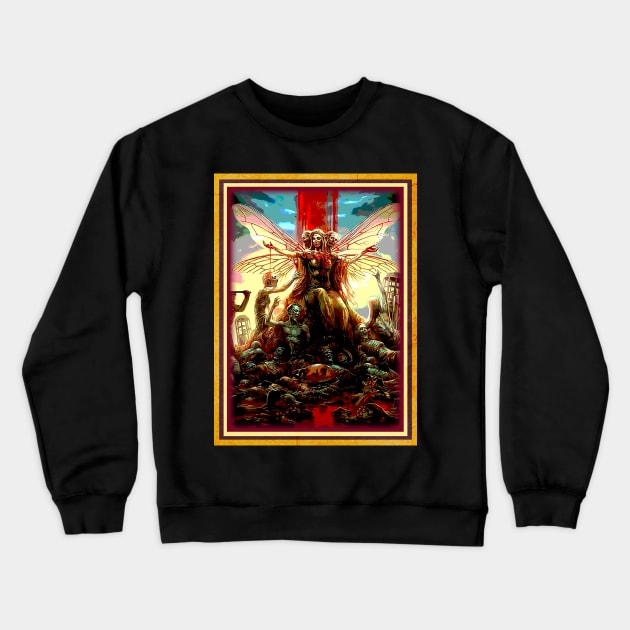 Apocalyptic Exoduss Thrashocalypse on Your Shirt Crewneck Sweatshirt by Thunder Lighthouse